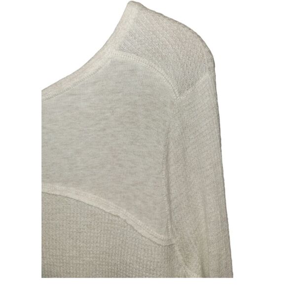 Free People Malibu Thermal Long Sleeve Tee in Ivory/Oatmeal S - Picture 6 of 11